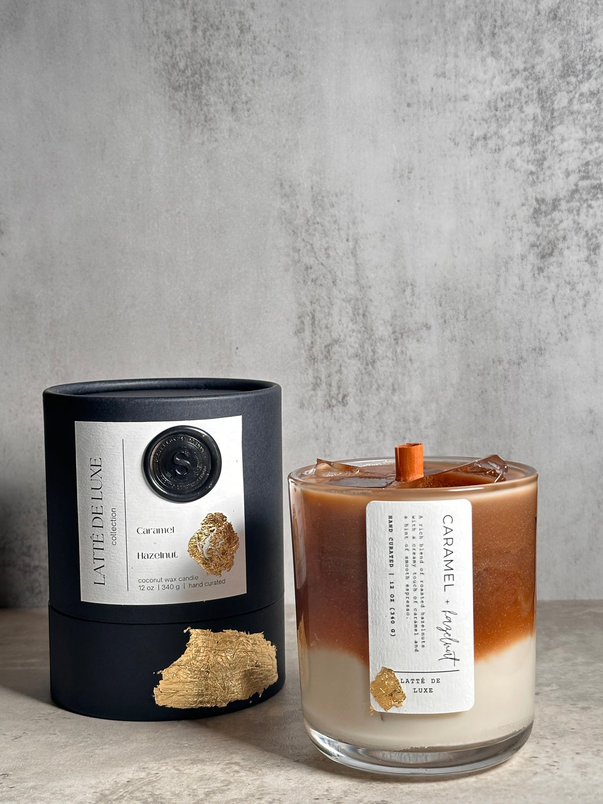 Caramel + Hazelnut | Luxury Latte Candle